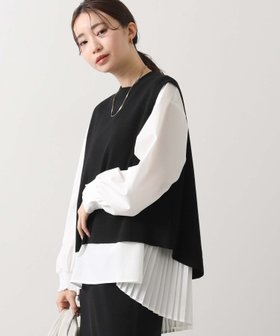 【グレディブリリアン/Gready Brilliant】のGready Brilliant/2_Bプリーツベストset 人気、トレンドファッション・服の通販 founy(ファニー) ファッション Fashion レディースファッション Fashion for Women アウター Coat / Outerwear Collection トップス・カットソー Cut & Sew Tops ベスト&ジレ / 重ね着スタイル Vests & Gilets プリーツ Pleats, Pleated ベスト Vest, Waistcoat |ID:prp329100004748165