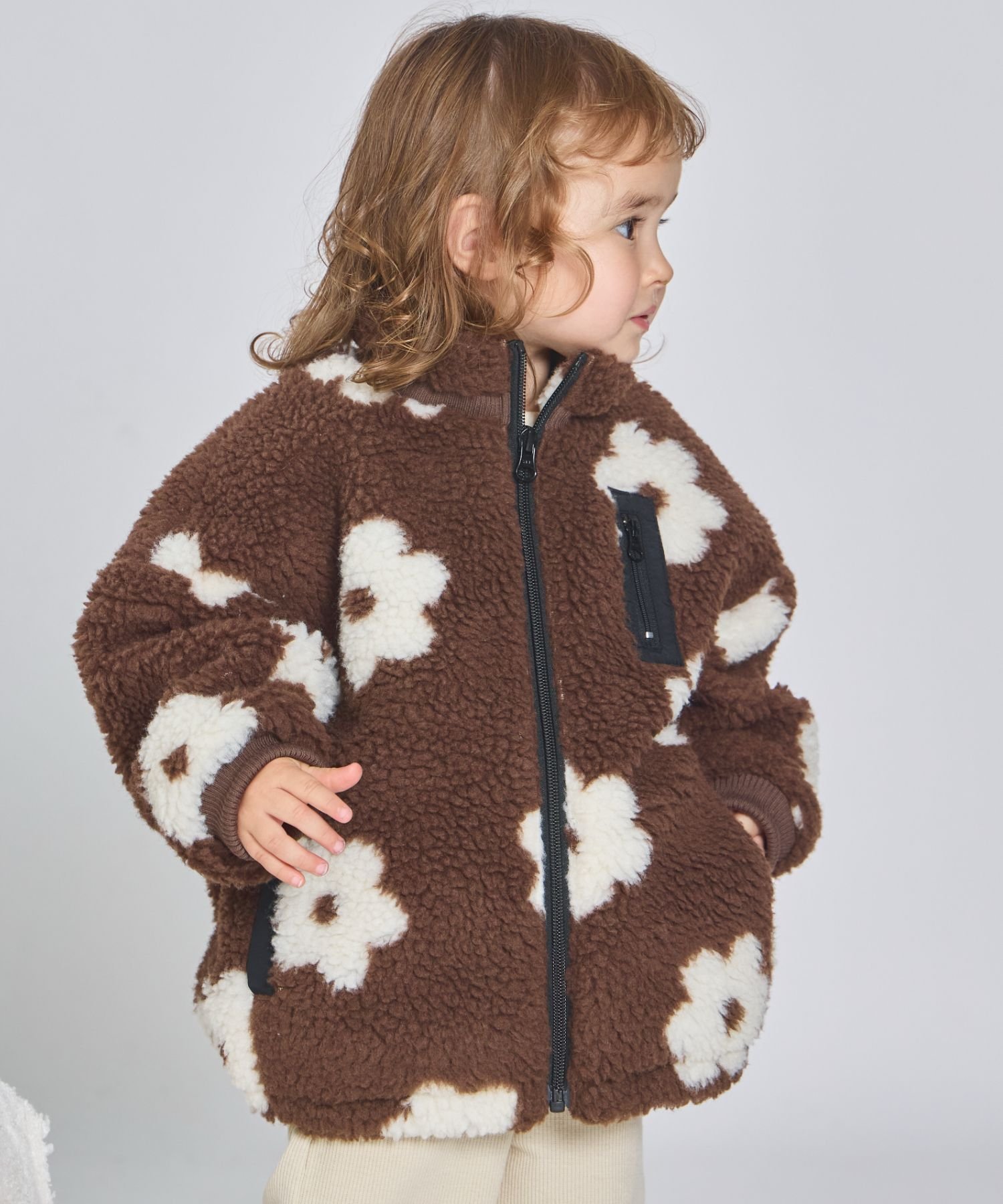 【ペアマノン/pairmanon / KIDS】の【エアサーマル】ユニセックス 総柄 無地 ボアブルゾン 人気、トレンドファッション・服の通販 founy(ファニー) 　ファッション　Fashion　キッズファッション　Fashion for Kids　ブルゾン　Blouson, Bomber Jacket　ループ　Loop, Loop Knit　無地　Plain, Solid Color　 other-1|ID: prp329100004748234 ipo3291000000034889456