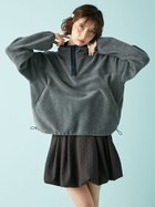 【リリーブラウン/Lily Brown】のハーフジップロゴ刺繍フリーストップス 人気、トレンドファッション・服の通販 founy(ファニー) ファッション Fashion レディースファッション Fashion for Women トップス・カットソー Cut & Sew Tops シンプル Simple, Minimal スマート Smart, Elegant トレンド Trend, Trending Now ロング Long, Long-Length 今季 This Season, Current Season thumbnail GRY[006]|ID: prp329100004748242 ipo3291000000034447949