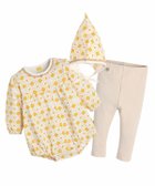 【モイモルン/moimoln / KIDS】の【3点セット】ラインフラワーカバーオール レギンス 帽子 人気、トレンドファッション・服の通販 founy(ファニー) ファッション Fashion キッズファッション Fashion for Kids ギフト プレゼント Gift / Present シンプル Simple, Minimal ベビー Baby, Babywear レギンス Leggings, Stretch Pants レース Lace, Lace Fabric 人気 Popular, Best Seller 帽子 Hat, Headwear thumbnail マスタード|ID: prp329100004748254 ipo3291000000034548640