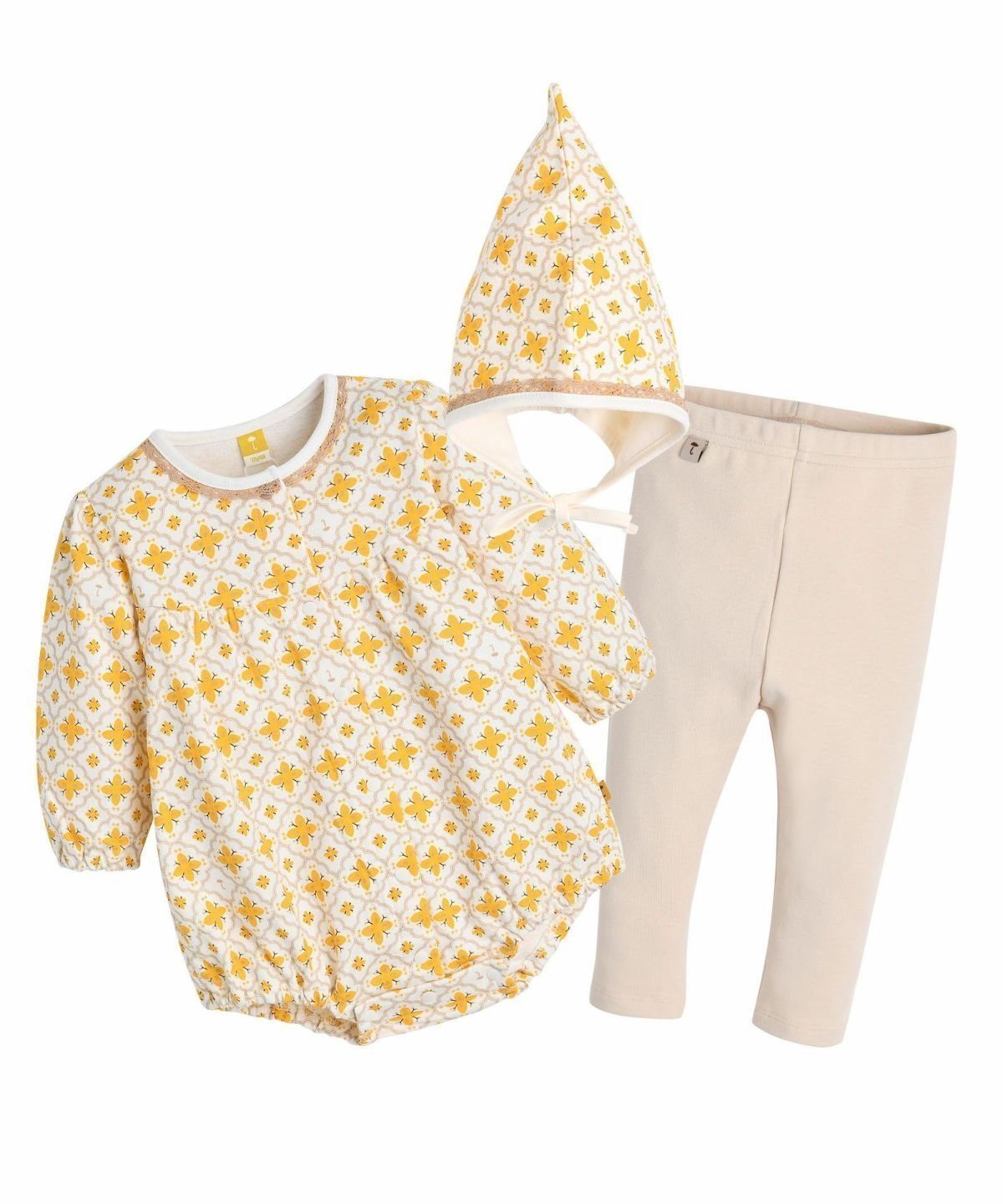 【モイモルン/moimoln / KIDS】の【3点セット】ラインフラワーカバーオール レギンス 帽子 インテリア・キッズ・メンズ・レディースファッション・服の通販 founy(ファニー) ファッション Fashion キッズファッション Fashion for Kids ギフト プレゼント Gift / Present シンプル Simple, Minimal ベビー Baby, Babywear レギンス Leggings, Stretch Pants レース Lace, Lace Fabric 人気 Popular, Best Seller 帽子 Hat, Headwear マスタード|ID: prp329100004748254 ipo3291000000034548640