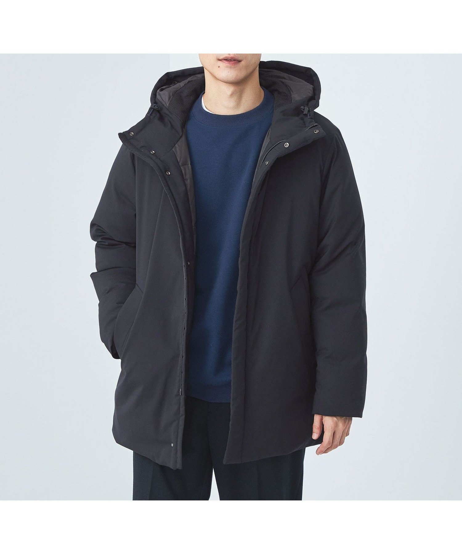 【ユナイテッドアローズ/UNITED ARROWS / MEN】のT/W フード ダウンコート -撥水- インテリア・キッズ・メンズ・レディースファッション・服の通販 founy(ファニー)  ファッション Fashion メンズファッション Fashion for Men ジャケット Jacket, Outerwear セットアップ Set-Up, Coordinated Outfit ダウン Down, Puffer デニム Denim, Jeans Material フロント Front, Front Design ミドル Middle Length, Mid Height アウトレット Outlet / Clearance エレガント 上品 Elegant NAVY|ID: prp329100004748354 ipo3291000000034334922