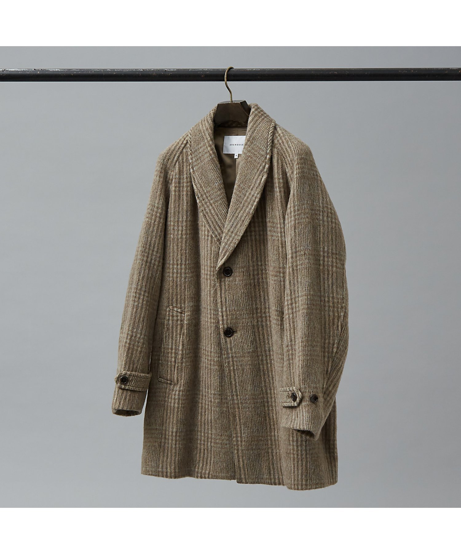 【アバハウス/ABAHOUSE / MEN】の【MANTECO】チェック柄 ウール ショールカラー ハーフコート / チェスタ インテリア・キッズ・メンズ・レディースファッション・服の通販 founy(ファニー)  ファッション Fashion メンズファッション Fashion for Men イタリア Italy カーゴパンツ Cargo Pants, Utility Pants ショルダー Shoulder, Shoulder Strap ショール Shawl, Wrap ジャケット Jacket, Outerwear スリーブ Sleeve, Long Sleeve / Short Sleeve セットアップ Set-Up, Coordinated Outfit チェスターコート Chester Coat, Long Coat チェック Check, Plaid, Tartan デニム Denim, Jeans Material ハーフ Half, Half-Length ミリタリー Military, Army Style 無地 Plain, Solid Color リラックス Relax, Relaxed Fit ワイド Wide, Wide Fit 冬 Winter / This Winter ビジネス 仕事 通勤 Business / Work / Commuting チェック|ID: prp329100004748366 ipo3291000000034335008