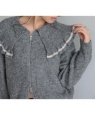 【ローリーズファーム/LOWRYS FARM】のフリルZIPカーディガン グレー15|ID:prp329100004748809