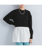 【ユナイテッドアローズ/UNITED ARROWS】のシャツ裾 ドッキング ニット プルオーバー -ウォッシャブル- BLACK|ID: prp329100004748822 ipo3291000000034338936