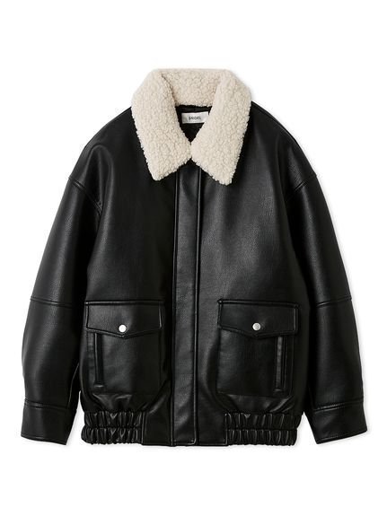 【スナイデル/SNIDEL】のマルチファブリックボアカラーブルゾン インテリア・キッズ・メンズ・レディースファッション・服の通販 founy(ファニー) 　ファッション　Fashion　レディースファッション　Fashion for Women　アウター　Coat / Outerwear Collection　ブルゾンジャケット・スポーティアウター　Blouson Jackets　ヴィンテージ　Vintage Style　キルティング　Quilted, Quilting　今季　This Season, Current Season　シフォン　Chiffon, Lightweight Fabric　ジップ　Zip, Zipper　ジャケット　Jacket, Outerwear　スタイリッシュ　Stylish, Fashionable　スマート　Smart, Elegant　フラップ　Flap, Flap Pocket　フロント　Front, Front Design　ポケット　Pocket, Pocket Detail　ミックス　Mix, Mixed Style　ミニスカート　Mini Skirt, Short Skirt　ロング　Long, Long-Length　おすすめ　Recommended / Our Picks　BLK[009]|ID: prp329100004748823 ipo3291000000034338938