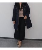 【リベルモア/libelle more】のエコファーフードロングダウンコート ネイビー|ID: prp329100004748848 ipo3291000000035019106