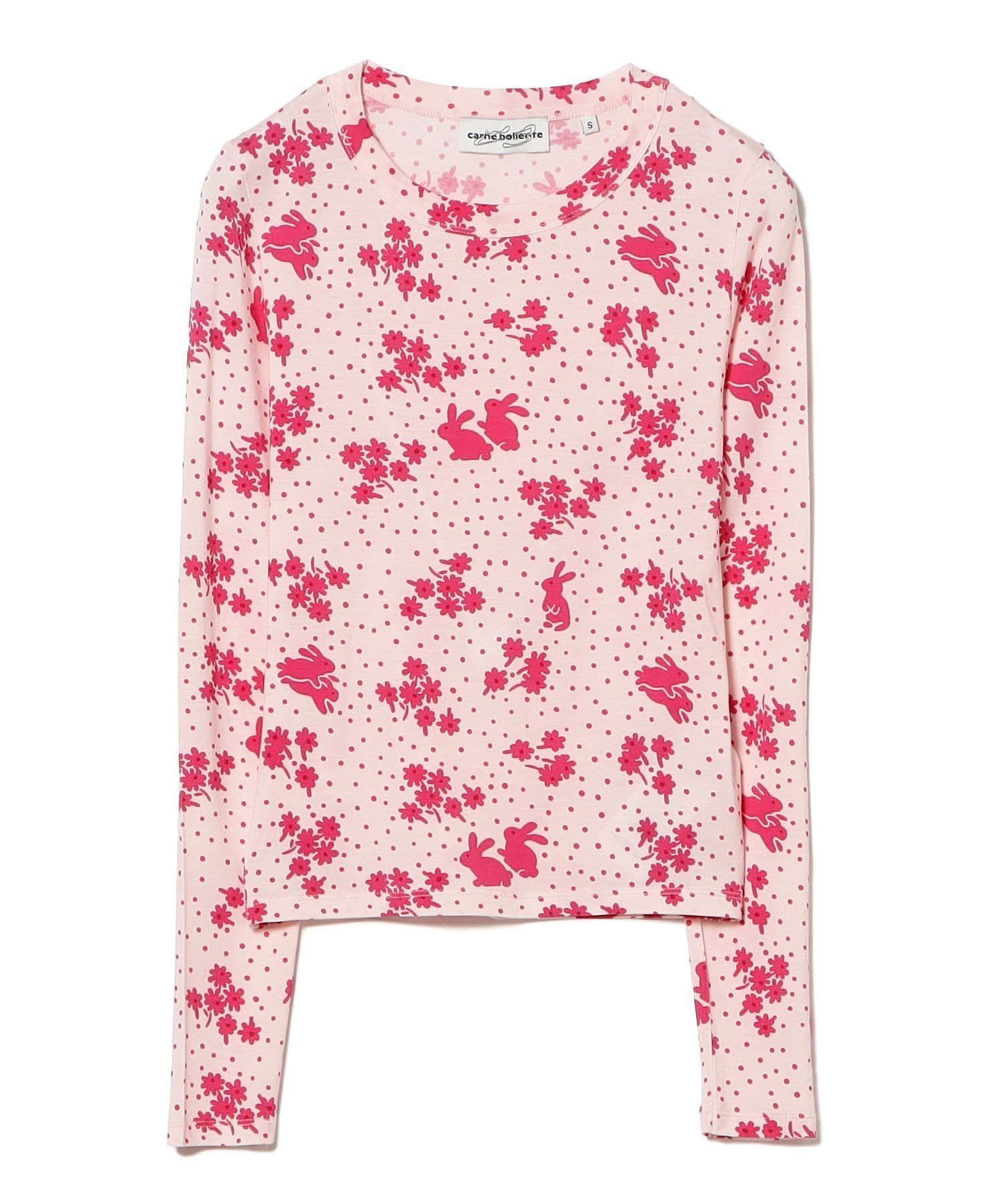 【ビームス ウイメン/BEAMS】の【別注】Carne Bollente / Rabbit T-shirt 人気、トレンドファッション・服の通販 founy(ファニー)  ファッション Fashion レディースファッション Fashion for Women トップス・カットソー Cut & Sew Tops シャツ・ブラウス・オフィスカジュアル Elegant Blouses & Button-Ups ロングTシャツ・Tシャツ Longline T-Shirts & Tees キャミワンピース Cami Dress, Slip Dress ストレッチ Stretch, Stretchy Fabric スペシャル Special, Limited Edition スリーブ Sleeve, Long Sleeve / Short Sleeve ビスチェ Bustier, Corset Top プリント Print, Printed Pattern 別注 Limited Edition, Custom Order モチーフ Motif, Design Theme ロング Long, Long-Length おすすめ Recommended / Our Picks  other-1|ID: prp329100004748860 ipo3291000000034443440