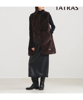【デミルクス ビームス/Demi-Luxe BEAMS】 TATRAS / POLLINA ボアベスト レイヤード ジレ 上品 華やか ロングジレ人気、トレンドファッション・服の通販 founy(ファニー) ファッション Fashion レディースファッション Fashion for Women アウター Coat / Outerwear Collection トップス・カットソー Cut & Sew Tops ベスト&ジレ / 重ね着スタイル Vests & Gilets イタリア Italy コレクション Collection, Seasonal Line 軽量 Lightweight, Ultra Light スマート Smart, Elegant タートル Turtleneck, Turtle Collar フロント Front, Front Design ベスト Vest, Waistcoat ミラノ Milano Style, Italian-Inspired メタル Metal, Metal Parts ロング Long, Long-Length ワイド Wide, Wide Fit エレガント 上品 Elegant |ID:prp329100004748875