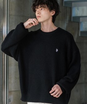 【ロッキーモンロー/Rocky Monroe】のU.S. POLO ASSN. 別注コラボ畦編みクルーネックニット 人気、トレンドファッション・服の通販 founy(ファニー) ファッション Fashion レディースファッション Fashion for Women トップス・カットソー Cut & Sew Tops ニット Knit Tops & Sweaters 畦編みニット・テクスチャードトップス Ribbed Knit Sweaters / Textured Knit Tops インナー Innerwear 畦 Ribbed Knit コラボ Collaboration, Collab シンプル Simple, Minimal スポーツ Sports, Activewear バランス Balance, Style Balance フェミニン Feminine, Girly ベーシック Basic, Essential 別注 Limited Edition, Custom Order メンズ Men's, Menswear リラックス Relax, Relaxed Fit ワンポイント One Point, Statement Accent 再入荷 Restock / Back in Stock おすすめ Recommended / Our Picks |ID:prp329100004748884