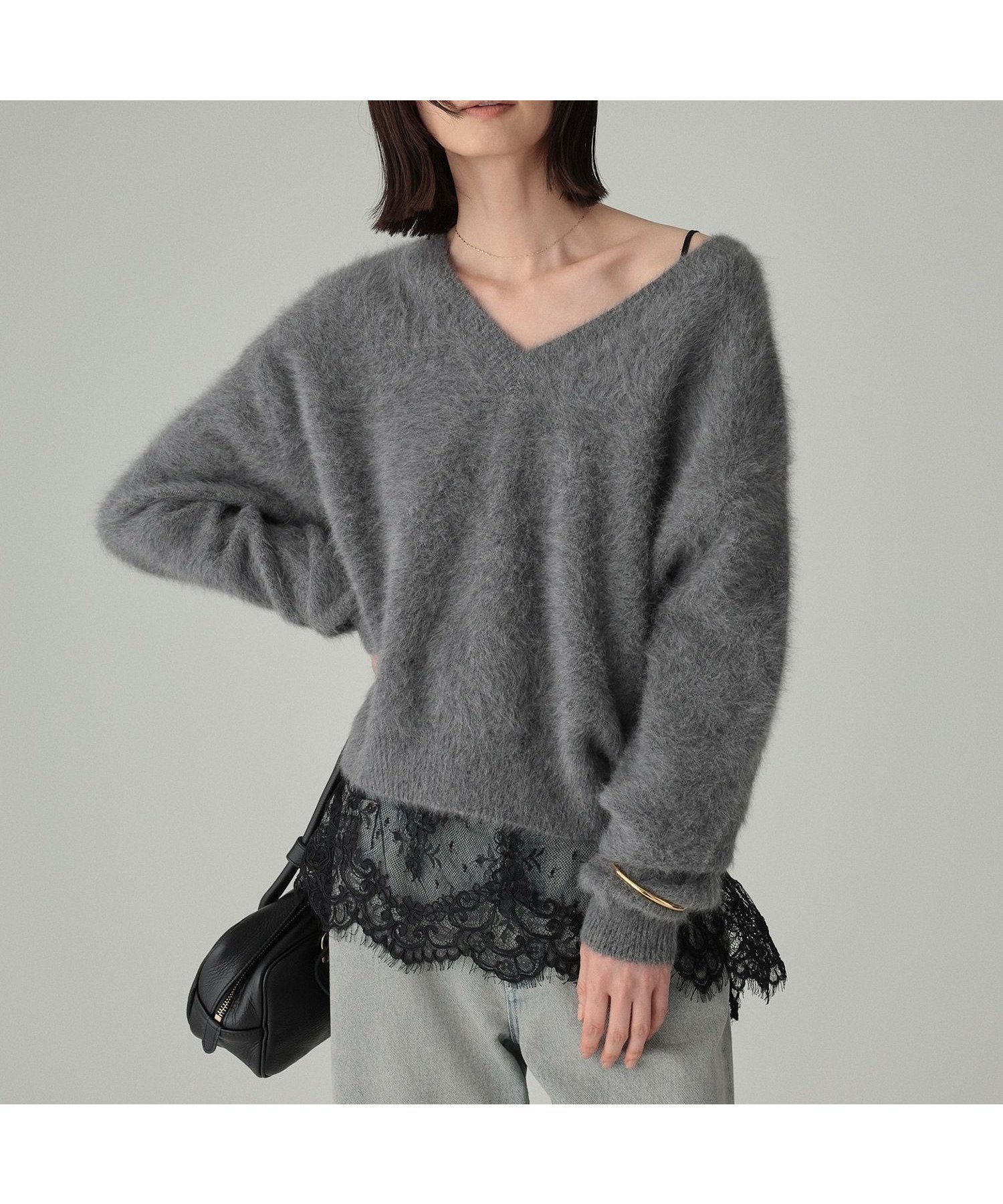 【バビロン/BABYLONE / KIDS】のFOXカシミヤ2WAYプルオーバー インテリア・キッズ・メンズ・レディースファッション・服の通販 founy(ファニー) ファッション Fashion キッズファッション Fashion for Kids トップス・カットソー Cut & Sew Tops カーディガン Cardigan, Knitwear キャミソール Camisole, Spaghetti Strap Top トレンド Trend, Trending Now ボトム Bottoms, Lower Wear レース Lace, Lace Fabric 再入荷 Restock / Back in Stock おすすめ Recommended / Our Picks 2025年 2025 2025-2026秋冬・A/W Autumn/Winter 2025–26 AW25–26 チャコール18|ID: prp329100004748897 ipo3291000000034537930