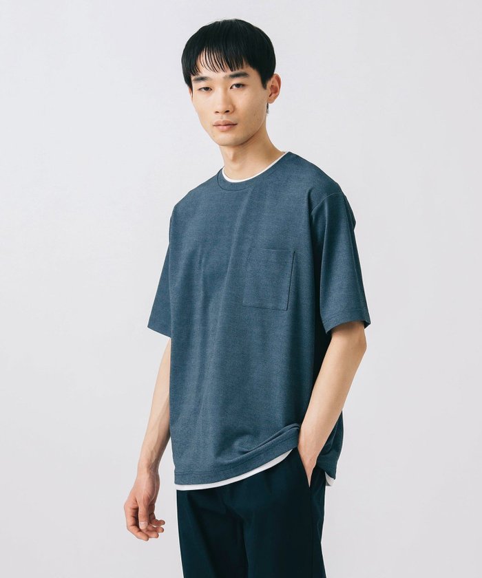 【ビームス ハート/BEAMS HEART】の鹿の子 フェイクレイヤー Tシャツ(アンチピリング・吸水速乾) インテリア・キッズ・メンズ・レディースファッション・服の通販 founy(ファニー) https://founy.com/ ファッション Fashion レディースファッション Fashion for Women トップス・カットソー Cut & Sew Tops シャツ・ブラウス・オフィスカジュアル Elegant Blouses & Button-Ups ロングTシャツ・Tシャツ Longline T-Shirts & Tees おすすめ Recommended / Our Picks インディゴ Indigo Denim インナー Innerwear カーディガン Cardigan, Knitwear ショート Short, Short Length ジャケット Jacket, Outerwear フィット Fit, Slim Fit メランジ Melange, Mixed Yarn リラックス Relax, Relaxed Fit ワイド Wide, Wide Fit 吸水 Absorbent, Quick-Dry 鹿の子 Piqué, Kanoko Fabric |ID: prp329100004748920 ipo3291000000034339608
