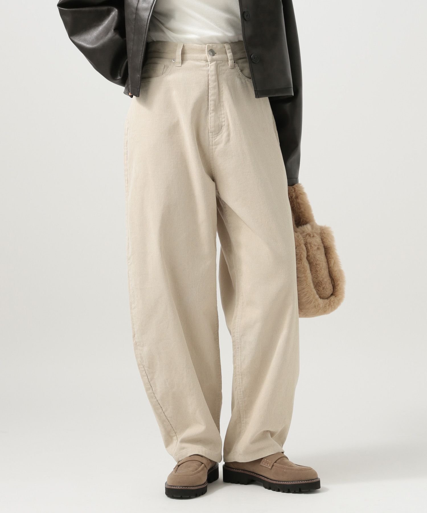 【ベイフロー/BAYFLOW】のWEB限定 コーデュロイカーブパンツ インテリア・キッズ・メンズ・レディースファッション・服の通販 founy(ファニー)  ファッション Fashion レディースファッション Fashion for Women パンツ Pants & Trousers おすすめ Recommended / Our Picks カラフル Colorful Design コンパクト Compact, Small Size コーデュロイ Corduroy, Cord Fabric エレガント 上品 Elegant A/W・秋冬 Autumn/Winter アイボリー52|ID: prp329100004748925 ipo3291000000034339644
