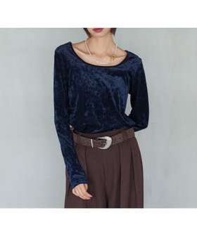 【ページボーイ/PAGEBOY】の【前後2way】ベロア2WAYトップス(長袖) 人気、トレンドファッション・服の通販 founy(ファニー) ファッション Fashion レディースファッション Fashion for Women トップス・カットソー Cut & Sew Tops ベロアトップス Velour Tops / Velvet-Look Items インナー Innerwear キャミワンピース Cami Dress, Slip Dress シンプル Simple, Minimal ベロア Velour, Soft Velvet A/W・秋冬 Autumn/Winter 長袖 Long Sleeve, Full Sleeve |ID:prp329100004748949