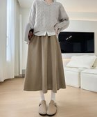 【ミニミニストア/miniministore】のフレアスカート ロングスカート Aライン ダークベージュ|ID: prp329100004748974 ipo3291000000034340026