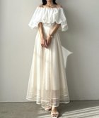 【ジュノア/JUNOAH】のLouere チュールフレアスカート アイボリー|ID: prp329100004748975 ipo3291000000034466679