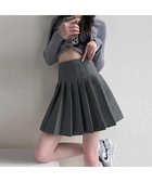 【ミニミニストア/miniministore】のボックスプリーツスカート ミニスカート黒 ダークグレー|ID: prp329100004748984 ipo3291000000034340083