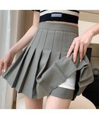 【ミニミニストア/miniministore】のボックスプリーツスカート ミニスカート黒 グレー|ID: prp329100004748984 ipo3291000000034340088