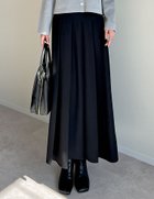 【リエディ/Re:EDIT】のストレッチミックスツイルプリーツスカート ブラック|ID: prp329100004749019 ipo3291000000034608678