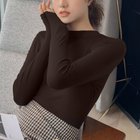 【ミニミニストア/miniministore】の長袖Tシャツ 無地 レディース トップス ブラウン|ID: prp329100004749020 ipo3291000000034340286