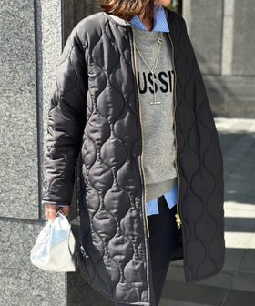 【スタイルドア/STYLEDOOR】のミリタリーキルティングフードコート 人気、トレンドファッション・服の通販 founy(ファニー) ファッション Fashion レディースファッション Fashion for Women アウター Coat / Outerwear Collection コート・ロングコート・ピーコート Long Coats, Peacoats & More キルティング Quilted, Quilting ポケット Pocket, Pocket Detail ロング Long, Long-Length 人気 Popular, Best Seller 春 Spring 秋 Autumn A/W・秋冬 Autumn/Winter 防寒 Cold Protection, Winter-Ready |ID:prp329100004749021