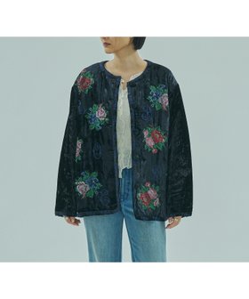 【ローズバッド/ROSE BUD】の【ROSE BUD別注】INDIA IS BEUATIFUL/ROSE EMBROIDERY VELVET JACKET 人気、トレンドファッション・服の通販 founy(ファニー) ファッション Fashion レディースファッション Fashion for Women アウター Coat / Outerwear Collection レディースジャケット・軽アウター Jackets インド Indian Textile ヴィンテージ Vintage Style コレクション Collection, Seasonal Line ジャケット Jacket, Outerwear セットアップ Set-Up, Coordinated Outfit トレンド Trend, Trending Now ベロア Velour, Soft Velvet ボトム Bottoms, Lower Wear 別注 Limited Edition, Custom Order A/W・秋冬 Autumn/Winter おすすめ Recommended / Our Picks 夏 Summer |ID:prp329100004749033