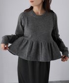 【リベリー/Riberry】の袖バルーンペプラムニットトップス 人気、トレンドファッション・服の通販 founy(ファニー) ファッション Fashion レディースファッション Fashion for Women トップス・カットソー Cut & Sew Tops ニット Knit Tops & Sweaters オケージョン Occasion Wear 春 Spring 秋 Autumn 切替 Switching, Contrast Panel シンプル Simple, Minimal スラックス Slacks, Dress Pants タイトスカート Pencil Skirt, Tight Skirt 長袖 Long Sleeve, Full Sleeve バランス Balance, Style Balance フォルム Silhouette, Form フリル Frill, Ruffle ペプラム Peplum, Flared Hem ワイド Wide, Wide Fit 冬 Winter / This Winter A/W・秋冬 Autumn/Winter 再入荷 Restock / Back in Stock おすすめ Recommended / Our Picks エレガント 上品 Elegant セレモニー Ceremony thumbnail チャコールグレー|ID: prp329100004749051 ipo3291000000034602077