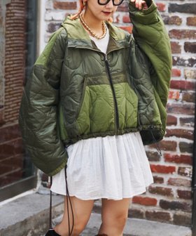 【チャオパニックティピー/CIAOPANIC TYPY】の【etsinta】リバーシブル中綿ショートモンスタージャケット 人気、トレンドファッション・服の通販 founy(ファニー) ファッション Fashion レディースファッション Fashion for Women アウター Coat / Outerwear Collection レディースジャケット・軽アウター Jackets キルティング Quilted, Quilting デニム Denim, Jeans Material トレンド Trend, Trending Now バランス Balance, Style Balance ミックス Mix, Mixed Style リバーシブル Reversible, Two-Sided おすすめ Recommended / Our Picks |ID:prp329100004749077