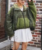 【チャオパニックティピー/CIAOPANIC TYPY】の【etsinta】リバーシブル中綿ショートモンスタージャケット 人気、トレンドファッション・服の通販 founy(ファニー) ファッション Fashion レディースファッション Fashion for Women アウター Coat / Outerwear Collection レディースジャケット・軽アウター Jackets キルティング Quilted, Quilting デニム Denim, Jeans Material トレンド Trend, Trending Now バランス Balance, Style Balance ミックス Mix, Mixed Style リバーシブル Reversible, Two-Sided おすすめ Recommended / Our Picks thumbnail カーキ|ID: prp329100004749077 ipo3291000000034506907