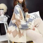 【ミニミニストア/miniministore】の配色ニットカーディガン 韓国風レディース アイボリー|ID: prp329100004749091 ipo3291000000034340643