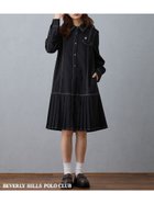 【ニコル クラブ/NICOLE CLUB】の【BEVERLY HILLS POLO CLUB】ダブルカラープリーツワンピース 人気、トレンドファッション・服の通販 founy(ファニー) ファッション Fashion レディースファッション Fashion for Women ワンピース Dresses スマート Smart, Elegant ダブル Double, Double-Breasted プリーツ Pleats, Pleated ロング Long, Long-Length おすすめ Recommended / Our Picks thumbnail 49ブラック|ID: prp329100004749092 ipo3291000000034488933