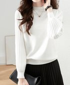 【ミニミニストア/miniministore】の秋冬 ニットトップス レディースきれいめ ホワイト|ID: prp329100004749093 ipo3291000000034340657