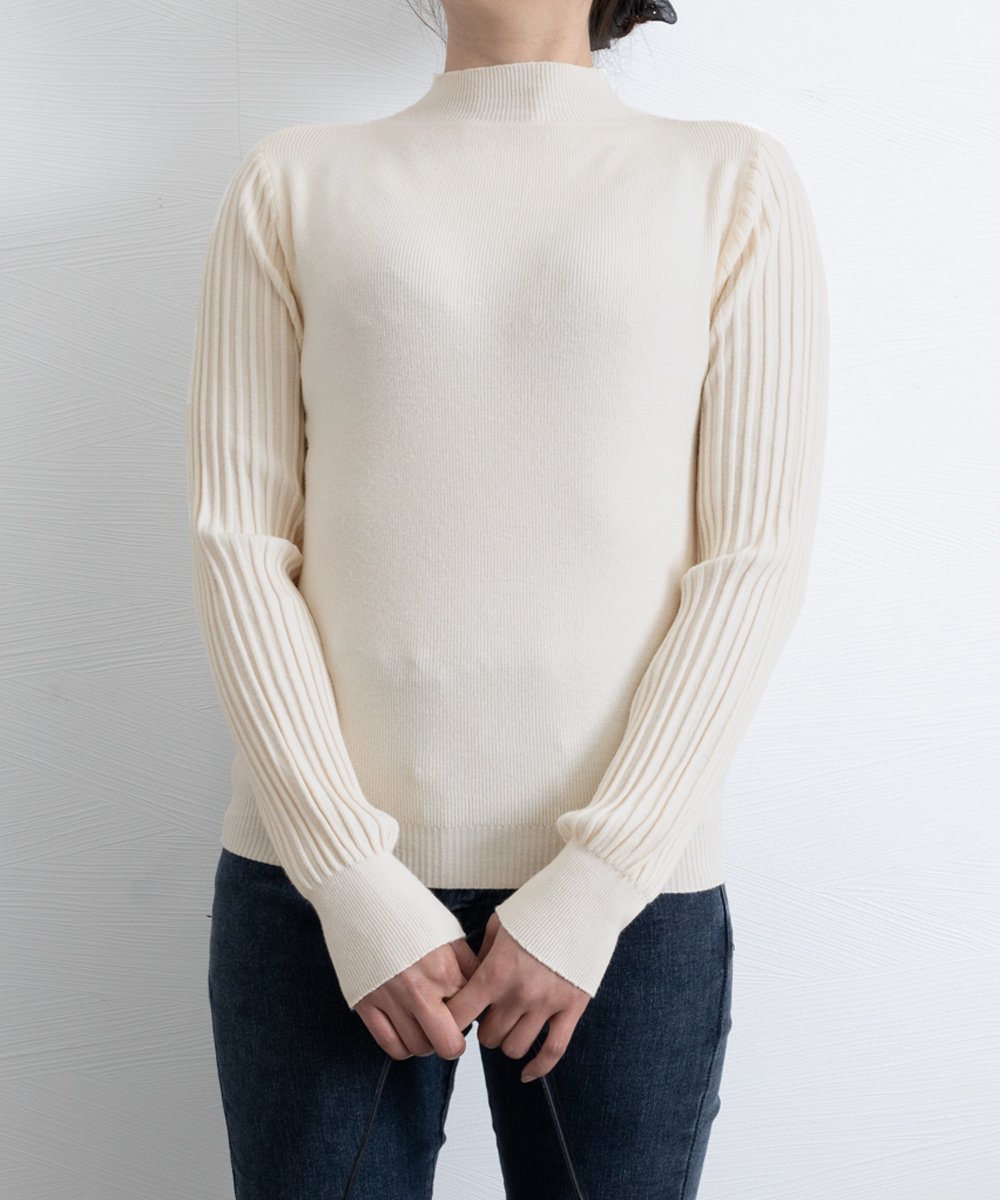 【ミニミニストア/miniministore】の秋冬 ニットトップス レディースきれいめ インテリア・キッズ・メンズ・レディースファッション・服の通販 founy(ファニー)  ファッション Fashion レディースファッション Fashion for Women トップス・カットソー Cut & Sew Tops ニット Knit Tops & Sweaters アクリル Acrylic Material インナー Innerwear エレガント 上品 Elegant シンプル Simple, Minimal プリーツ Pleats, Pleated 無地 Plain, Solid Color A/W・秋冬 Autumn/Winter 長袖 Long Sleeve, Full Sleeve アイボリー|ID: prp329100004749093 ipo3291000000034340659