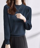 【ミニミニストア/miniministore】の秋冬 ニットトップス レディースきれいめ ネイビー|ID: prp329100004749093 ipo3291000000034340660