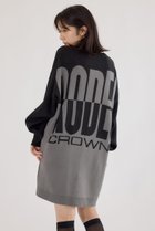 【ロデオクラウンズワイドボウル/RODEO CROWNS WIDE BOWL】のバックバイカラーロゴニットワンピース 人気、トレンドファッション・服の通販 founy(ファニー) ファッション Fashion レディースファッション Fashion for Women ワンピース Dresses ニットワンピース Knit Dresses シンプル Simple, Minimal フラット Flat, Flat Shoes フロント Front, Front Design ロング Long, Long-Length thumbnail BLK|ID: prp329100004749097 ipo3291000000034340675