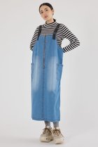 【ロデオクラウンズワイドボウル/RODEO CROWNS WIDE BOWL】のフロントジップジャンパースカート 人気、トレンドファッション・服の通販 founy(ファニー) ファッション Fashion レディースファッション Fashion for Women スカート Skirts おすすめ Recommended / Our Picks グラフィック Graphic, Graphic Design コンパクト Compact, Small Size ショルダー Shoulder, Shoulder Strap スウェット / スエット Sweatshirt, Sweatwear ツイル Twist, Twisted Detail デニム Denim, Jeans Material リブニット Rib Knit, Ribbed Knit エレガント 上品 Elegant thumbnail BLU|ID: prp329100004749102 ipo3291000000034340694