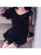 【スナイデル/SNIDEL】のシフォンフリルミニコンビワンピース BLK[009]|ID:prp329100004749106