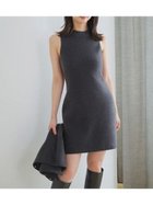 【スナイデル/SNIDEL】のラクーン畦ノースリミニワンピース CGRY[007]|ID:prp329100004749107