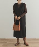 【アーバンリサーチ ドアーズ/URBAN RESEARCH DOORS】の『UR TECH』ストレートラインジャンパースカート BLACK|ID: prp329100004749112 ipo3291000000034644158