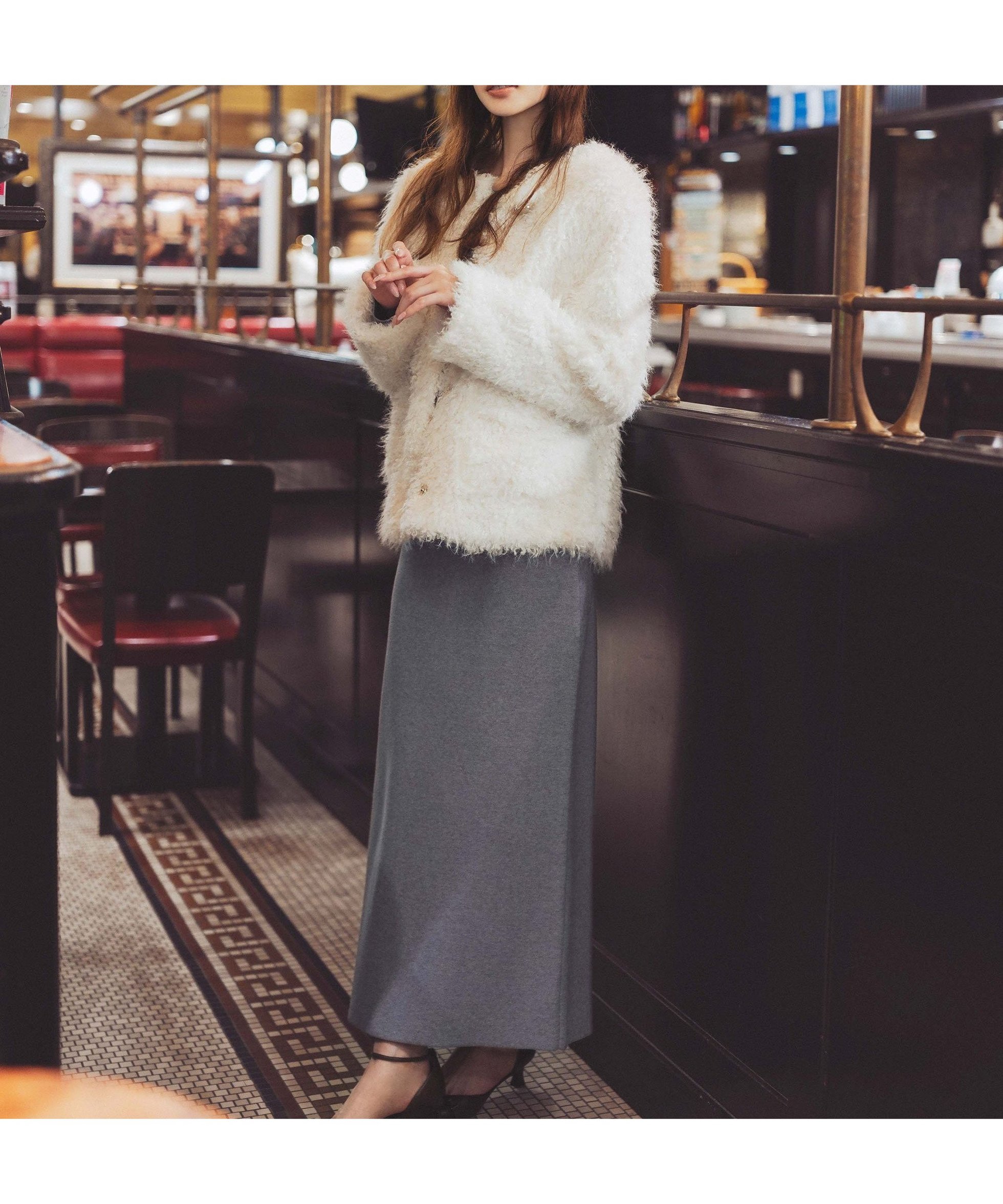 【プロポーション ボディドレッシング/PROPORTION BODY DRESSING】のラムファー風ブルゾン 25AW インテリア・キッズ・メンズ・レディースファッション・服の通販 founy(ファニー) 　ファッション　Fashion　レディースファッション　Fashion for Women　アウター　Coat / Outerwear Collection　ブルゾンジャケット・スポーティアウター　Blouson Jackets　2025年　2025　2025-2026秋冬・A/W　Autumn/Winter 2025–26 AW25–26　インナー　Innerwear　フェイクファー　Faux Fur, Imitation Fur　ブルゾン　Blouson, Bomber Jacket　エクリュ1|ID: prp329100004749116 ipo3291000000034620043