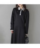 【ラジュール/Lajour】のバイカラーポロワンピース 人気、トレンドファッション・服の通販 founy(ファニー) ファッション Fashion レディースファッション Fashion for Women ワンピース Dresses 2025年 2025 2025-2026秋冬・A/W Autumn/Winter 2025–26 AW25–26 なめらか Smooth, Silky Texture クラシカル Classical, Vintage-Inspired シンプル Simple, Minimal パイピング Piping, Trim Design フェミニン Feminine, Girly ラウンド Round, Round Neck エレガント 上品 Elegant A/W・秋冬 Autumn/Winter thumbnail ブラック|ID: prp329100004749117 ipo3291000000034340770