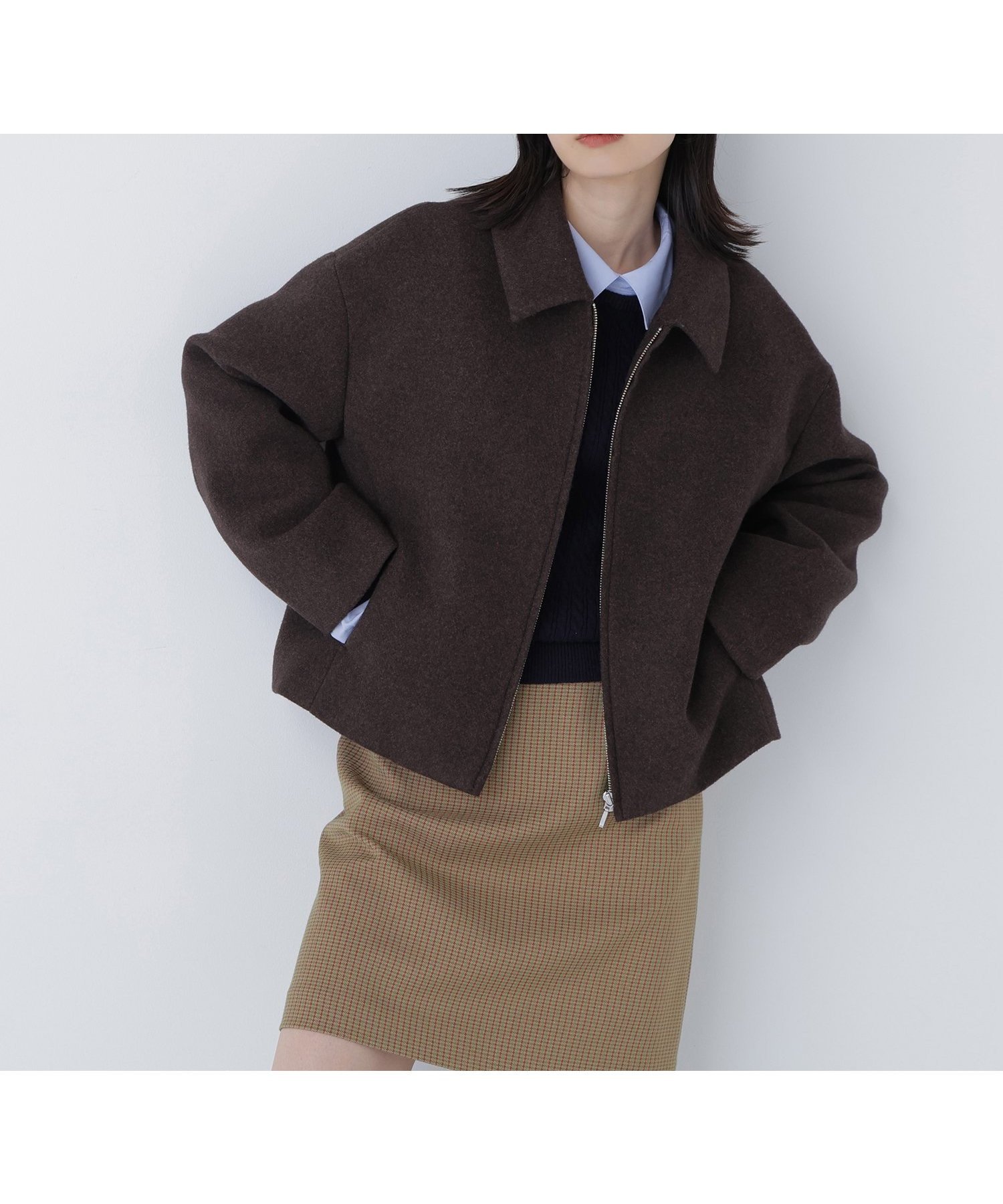 【ナチュラル ビューティー ベーシック/NATURAL BEAUTY BASIC】の朝比奈 彩さんコラボ ステンカラージップブルゾン インテリア・キッズ・メンズ・レディースファッション・服の通販 founy(ファニー) 雑誌掲載アイテム Magazine Picks & Fashion Features ファッション雑誌 Fashion Magazines オッジ Oggi ファッション Fashion レディースファッション Fashion for Women アウター Coat / Outerwear Collection ブルゾンジャケット・スポーティアウター Blouson Jackets ウォーム Warm Fabric コラボ Collaboration, Collab 今季 This Season, Current Season 12月号 December Issue スタイリッシュ Stylish, Fashionable ストレート Straight, Straight Cut 雑誌 Magazine, Fashion Magazine トレンド Trend, Trending Now フォルム Silhouette, Form ブルゾン Blouson, Bomber Jacket ポケット Pocket, Pocket Detail ダークブラウン1|ID: prp329100004749159 ipo3291000000034507852