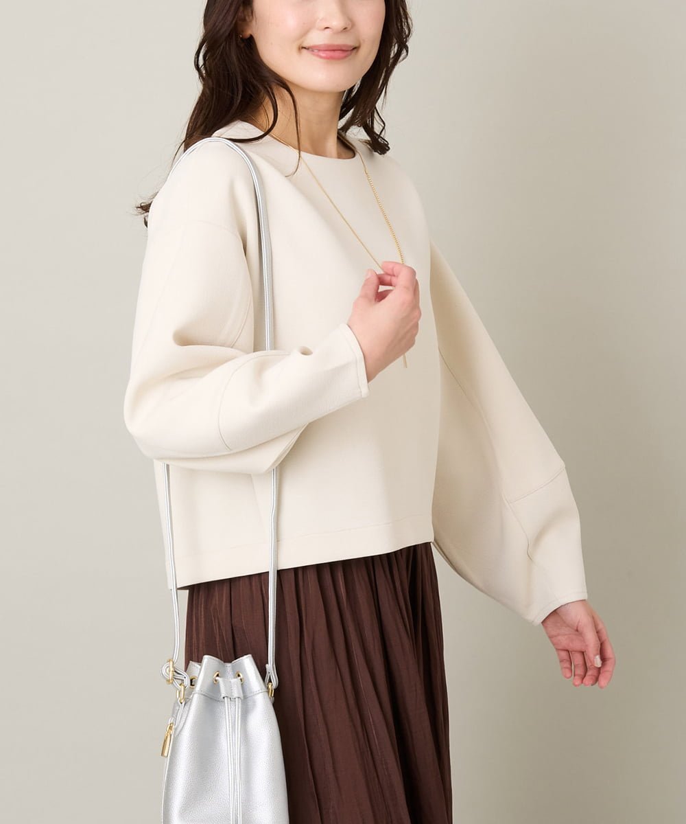 【アー ヴェー ヴェー/a.v.v】のクロップドフォルムプルオーバー インテリア・キッズ・メンズ・レディースファッション・服の通販 founy(ファニー)  ファッション Fashion レディースファッション Fashion for Women トップス・カットソー Cut & Sew Tops カジュアルプルオーバー・ニットトップス Pullovers & Knit Tops / Casual Pullovers おすすめ Recommended / Our Picks インナー Innerwear クロップド Cropped, Short Length ショート Short, Short Length ボトム Bottoms, Lower Wear ワイド Wide, Wide Fit 再入荷 Restock / Back in Stock 春 Spring アイボリー|ID: prp329100004749162 ipo3291000000034341023