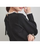 【クチュール ブローチ/Couture Brooch】の【大人上品・着映え】ケーブルレース バックリボンニット 人気、トレンドファッション・服の通販 founy(ファニー) ファッション Fashion レディースファッション Fashion for Women トップス・カットソー Cut & Sew Tops ニット Knit Tops & Sweaters アンサンブル Ensemble Set スマート Smart, Elegant フリル Frill, Ruffle ボトム Bottoms, Lower Wear レース Lace, Lace Fabric エレガント 上品 Elegant 秋 Autumn thumbnail ブラック|ID: prp329100004749182 ipo3291000000034586230