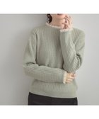 【クチュール ブローチ/Couture Brooch】の【大人上品・着映え】ケーブルレース バックリボンニット 人気、トレンドファッション・服の通販 founy(ファニー) ファッション Fashion レディースファッション Fashion for Women トップス・カットソー Cut & Sew Tops ニット Knit Tops & Sweaters アンサンブル Ensemble Set スマート Smart, Elegant フリル Frill, Ruffle ボトム Bottoms, Lower Wear レース Lace, Lace Fabric エレガント 上品 Elegant 秋 Autumn thumbnail ミントグリーン|ID: prp329100004749182 ipo3291000000034586231