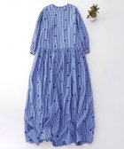 【スピーガ/SPIGA】のギンガム+刺しゅう切替ギャザーロングワンピース 人気、トレンドファッション・服の通販 founy(ファニー) ファッション Fashion レディースファッション Fashion for Women ワンピース Dresses ギンガム Gingham, Gingham Fabric 切替 Switching, Contrast Panel thumbnail ブルー|ID: prp329100004749187 ipo3291000000034690360