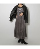 【ページボーイ/PAGEBOY】のシャーリングベロアキャミワンピース チャコール18|ID: prp329100004749210 ipo3291000000034589648