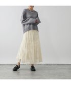 【グローバルワーク/GLOBAL WORK】のフワフワHugmeレーススカートSET/580927 ミドルグレー×アイボリーレース16|ID: prp329100004749219 ipo3291000000034598142