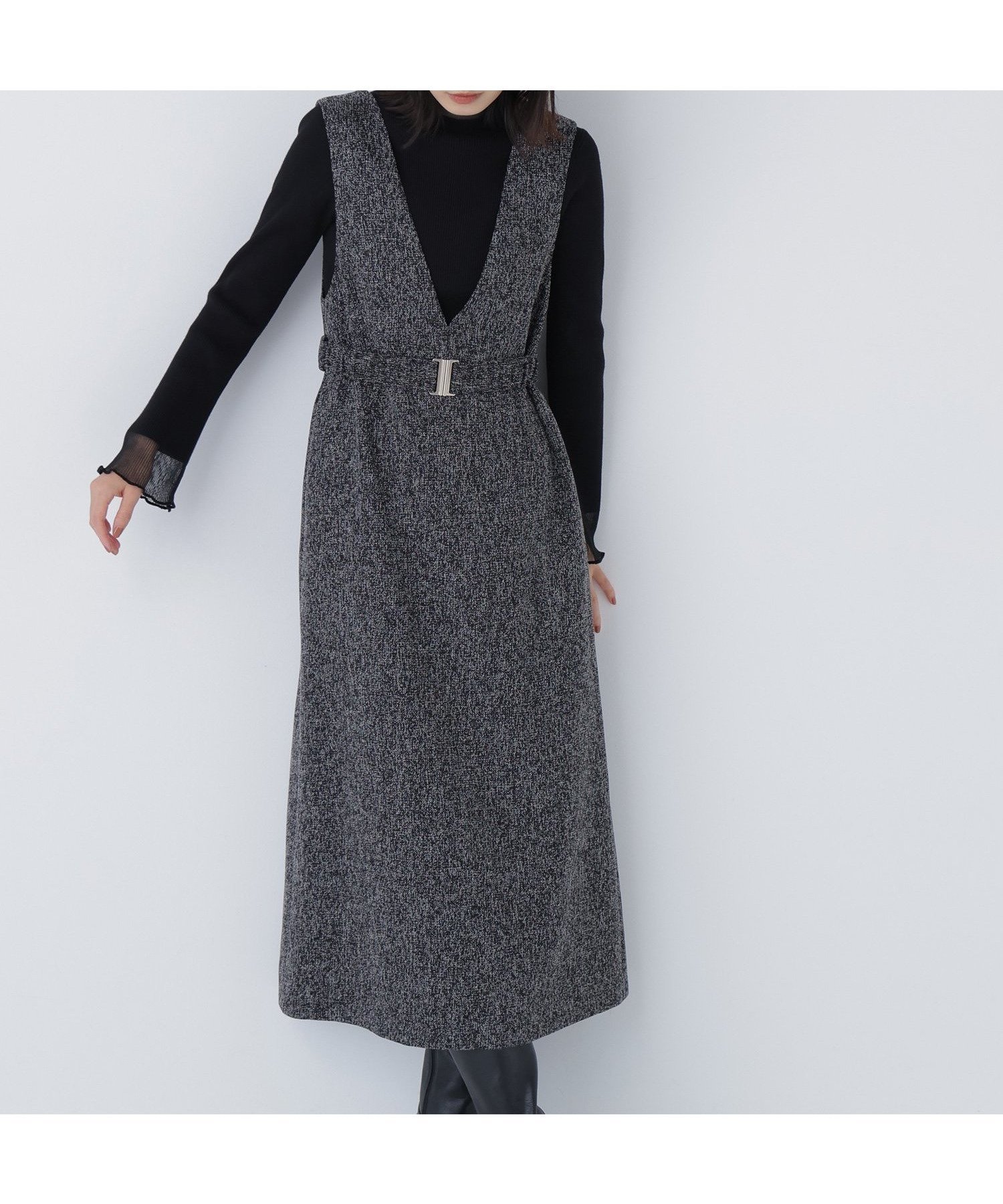 【ナチュラル ビューティー ベーシック/NATURAL BEAUTY BASIC】のベルト付Vネックジャンスカ 人気、トレンドファッション・服の通販 founy(ファニー) ファッション Fashion レディースファッション Fashion for Women トップス・カットソー Cut & Sew Tops Vネックトップス V-Neck Tops / V-Cut Neckline Shirts ベルト&ウエストマーク Belts & Waist Accessories インナー Innerwear スタイリッシュ Stylish, Fashionable ツイード/ツィード Choker, Choker Necklace ツイード Twill, Twill Weave エレガント 上品 Elegant A/W・秋冬 Autumn/Winter other-1|ID: prp329100004749221 ipo3291000000034644741