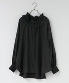 【ローリーズファーム/LOWRYS FARM】のスタンドフリルブラウス 人気、トレンドファッション・服の通販 founy(ファニー) ファッション Fashion レディースファッション Fashion for Women トップス・カットソー Cut & Sew Tops シャツ・ブラウス・オフィスカジュアル Elegant Blouses & Button-Ups インナー Innerwear カーディガン Cardigan, Knitwear ギャザー Gathered, Ruffled ジャケット Jacket, Outerwear スウェット / スエット Sweatshirt, Sweatwear フリル Frill, Ruffle フロント Front, Front Design リボン Ribbon, Bow thumbnail ブラック|ID: prp329100004749249 ipo3291000000034645059